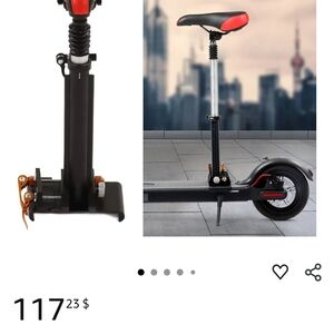 Black and Red Electric Scooter